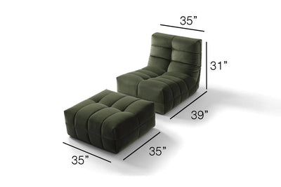 Russo2 Lounger & ottoman